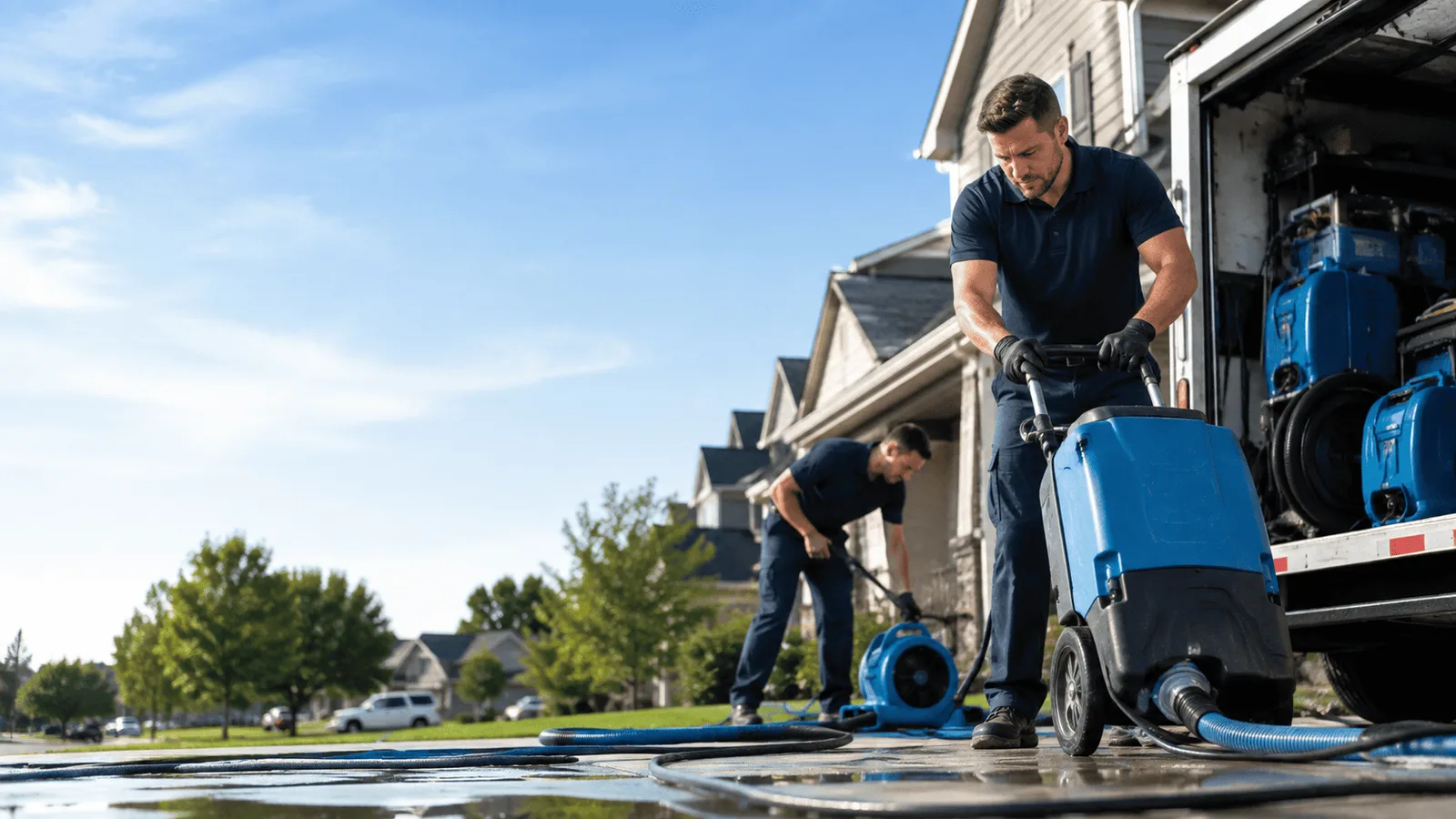 Dehumidification being performed in Orchard Park, NY